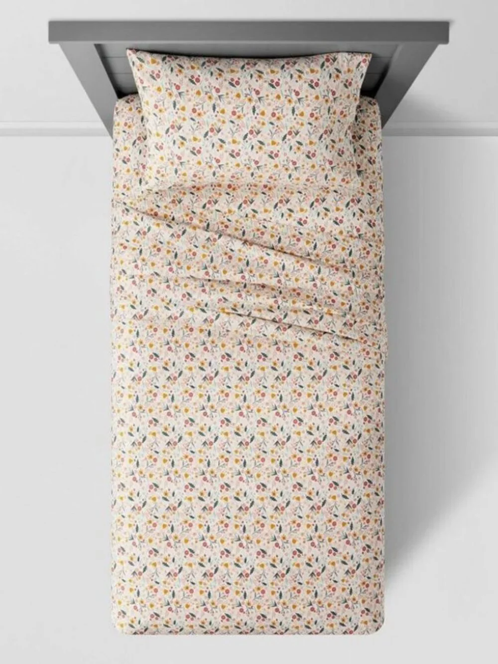 Pillowfort In the Garden Flat Top Sheet Full 72 x 96